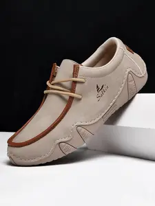 Women's Fashion Loafers, Couples' Hand-Stitched Low-Top Casual Shoes, Lightweight Comfortable Anti-Slip Wear, Ideal for Daily Use & Office