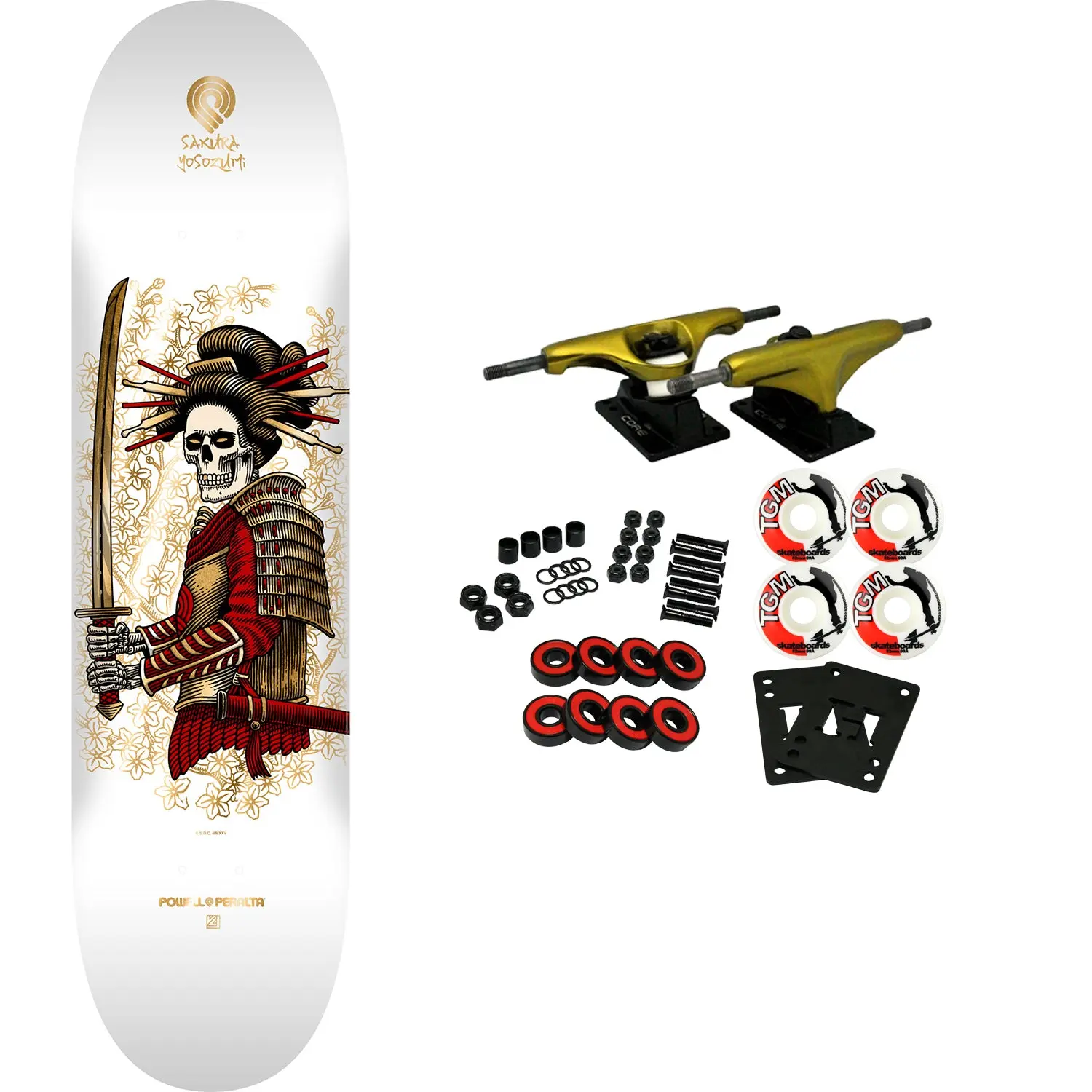 Powell Peralta Skateboard Complete Sakura Yosozumi Onna-Bugeisha 8.25" x 31.95"