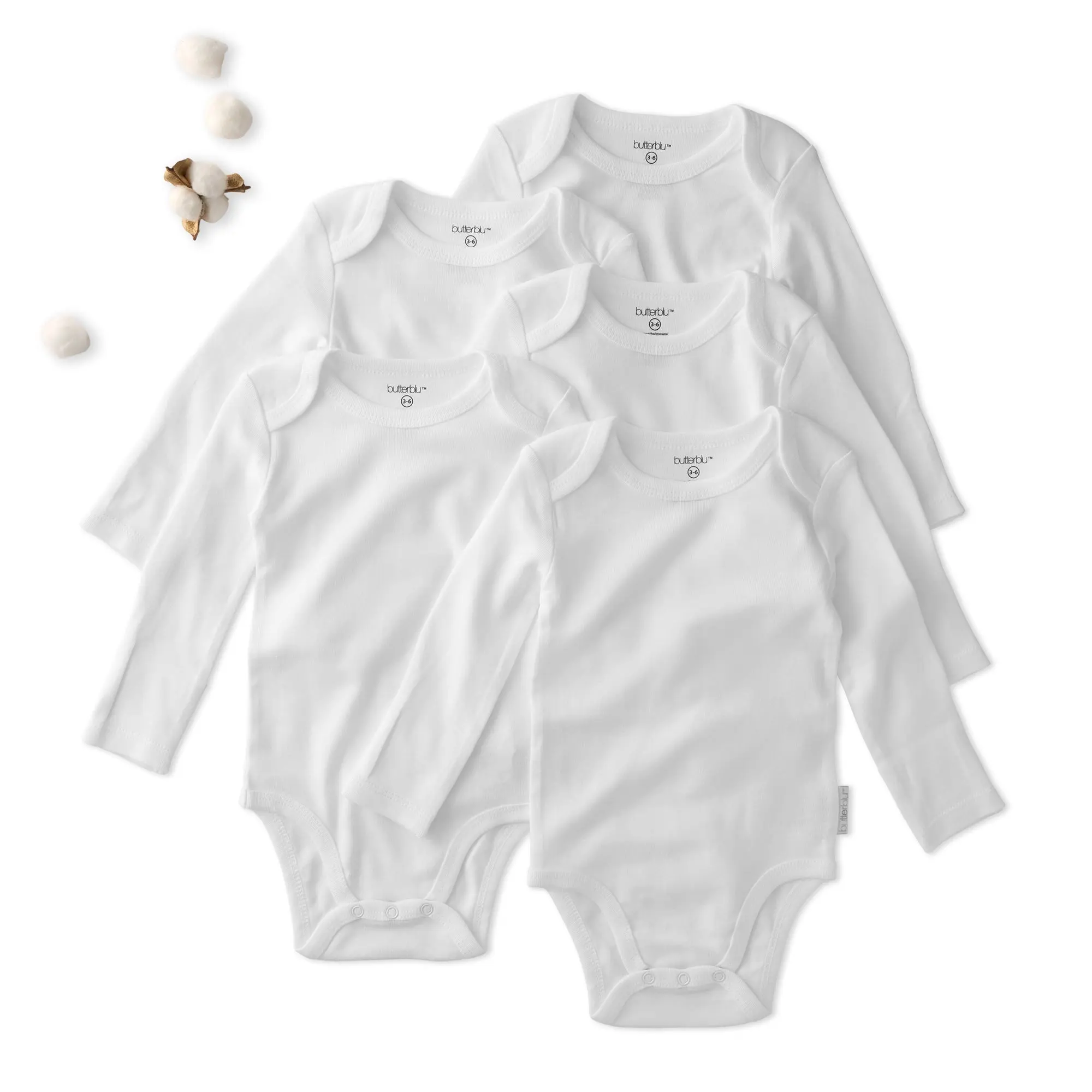 BLAKE 5-Pack Long Sleeve Bodysuits