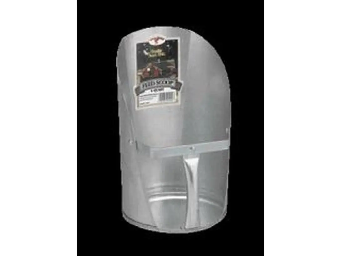 Miller Galvanized Feed Scoop 4 Quart - 9204/FSG4
