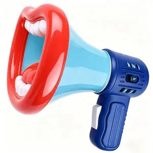Portable Kids' Educational Language Toy Megaphone, Bright Colorful Design, 3 Voice Changing Modes, Recording Function, 3 Voices, Ideal Children's Day Gift for Boys & Girls