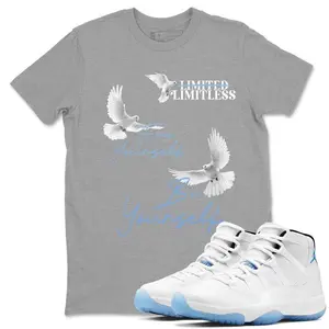 AJ 11 Legend Gray Shirt, Jordan 11 Legend Blue Graphic T-Shirt, Free Yourself Be Yourself Tee Match Sneaker