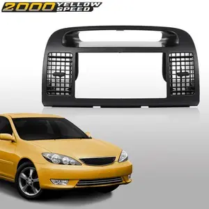 Fit For 02-06 Toyota Camry Center Dash A/c Vents Radio Stereo Trim Bezel Black