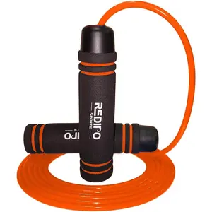 Premium Weighted Jump Rope (1LB) Thick Speed Cable with Solid Core with Memory Foam Handles for Cadio, Boxing, MMA, Fitness Workouts