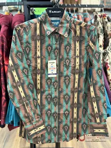 WRANGLER MEN AZTEC CHECOTAH BROWN MULTICOLOR 7428
