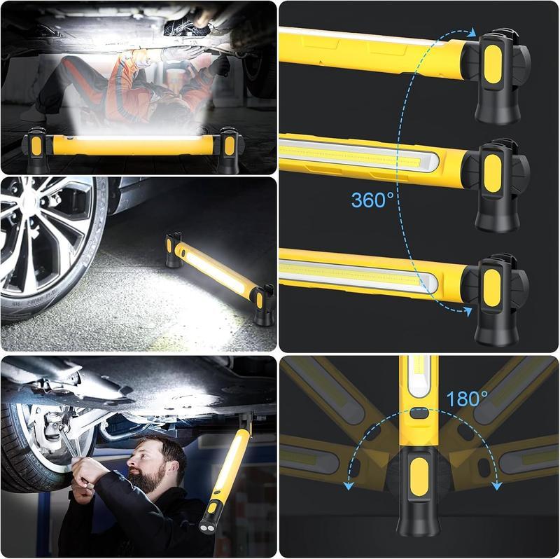 BougeRV Under Hood Work Light Bar, 3000LM LED Magnetic Light Bar with Hooks, 5200mAh Cordless Rechargeable Hood Light for Mechanic/Car Repairing/Garage BougeRV Under Hood Work Light Bar, 3000LM LED Magnetic Light Bar with Hooks, 5200mAh Cordless Rechargeable Hood Light for Mechanic/Car Repairing/Garage