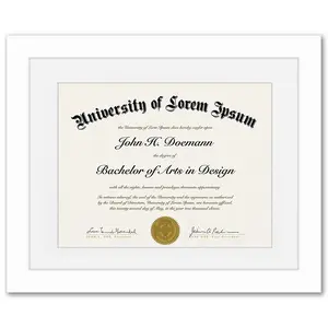 Americanflat Vintage Diploma Frame | With 8.5x11 Mat | Shatter-Resistant Glass