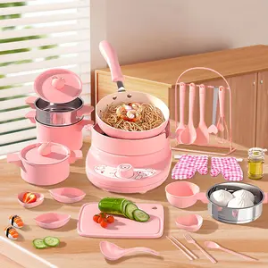 Kid Cooking Sets Real Junior Easy Mini Kitchen Safe Tools, Real Food Making For Children 8-12 Girls Beginner Cooking Educational Toys