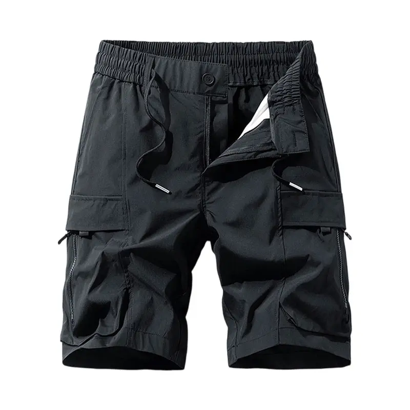 Clean Gent men’s casual cargo shorts with zippered pockets and a buttoned placket—ideal for outdoor hiking, summer leisure, work, golf, and outdoor fun. Clean Gent men’s casual cargo shorts with zippered pockets and a buttoned placket—ideal for outdoor hiking, summer leisure, work, golf, and outdoor fun.
