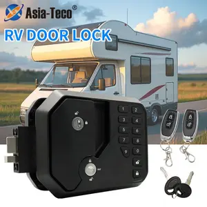 RV Entry Door Entry Locks Remote Password Smart Lock Security Lock Trailer Yacht Anti-theft Lock Safe for Latch Lock Boating Equipment RV Trailer Campers Car