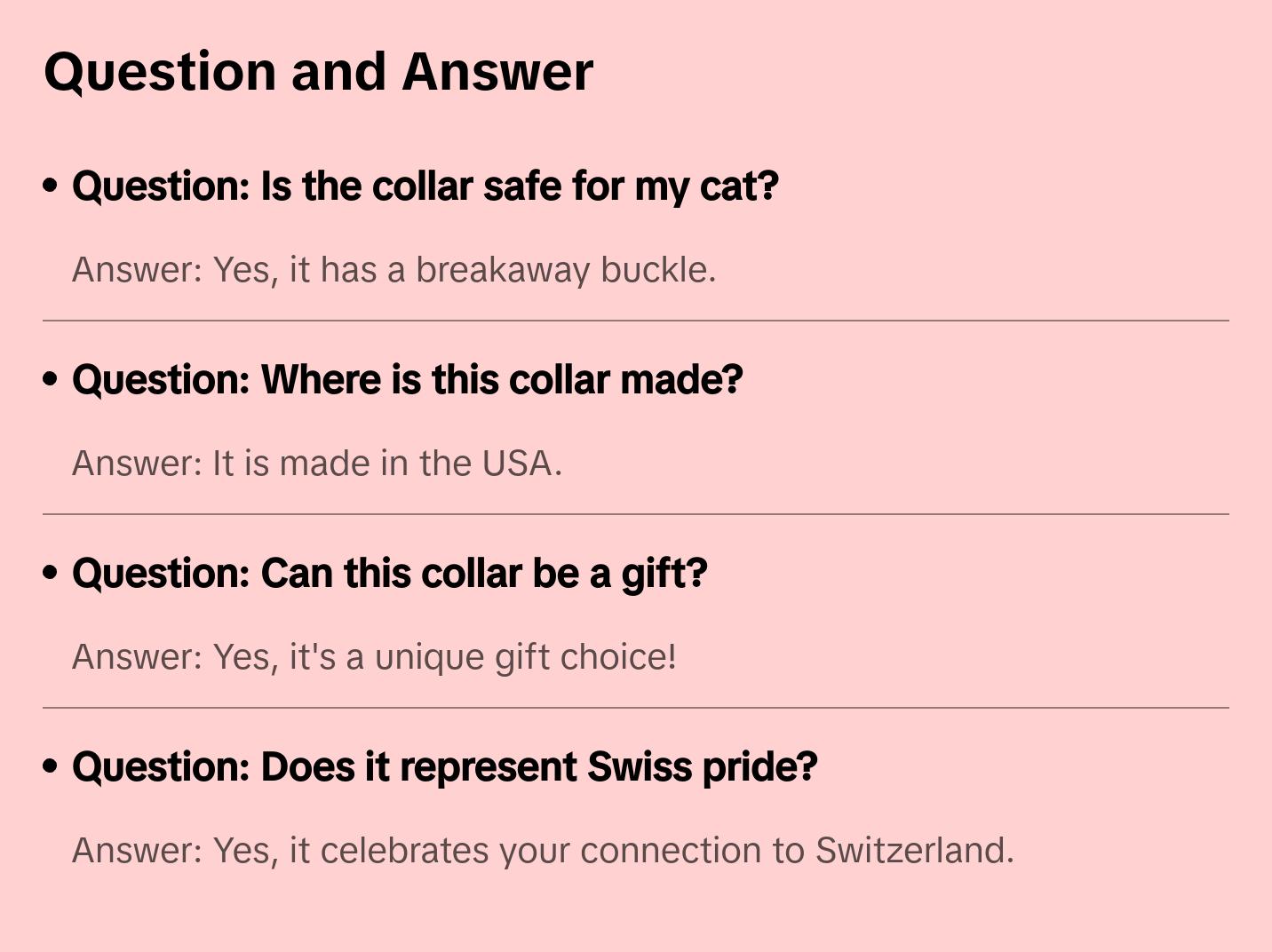 Cat Collar with Switzerland Flag | Great For National Holidays, Festivals, Parades, Sporting Events, Pride Events