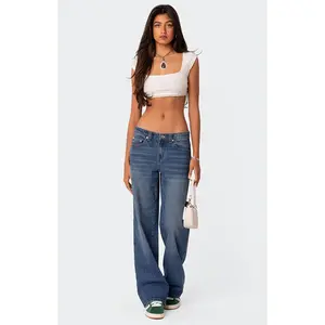 Edikted Women's Carpenter Low Rise Jeans