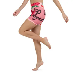 Authentic PHIM™ Women’s “Go Vegan” Biker Yoga Shorts – High-Waisted Lifestyle Activewear