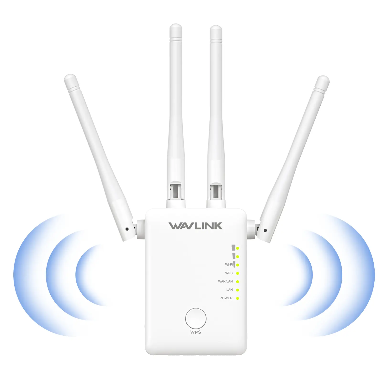 WAVLINK AC1200 Dual-Band Wifi Extender - 3 External Antennas, WPS Button, 2.4GHz 300Mbps/5GHz 867Mbps, Wireless Signal Booster for Enhanced Coverage, Wifi Extenders for Computers & Office Network Components
