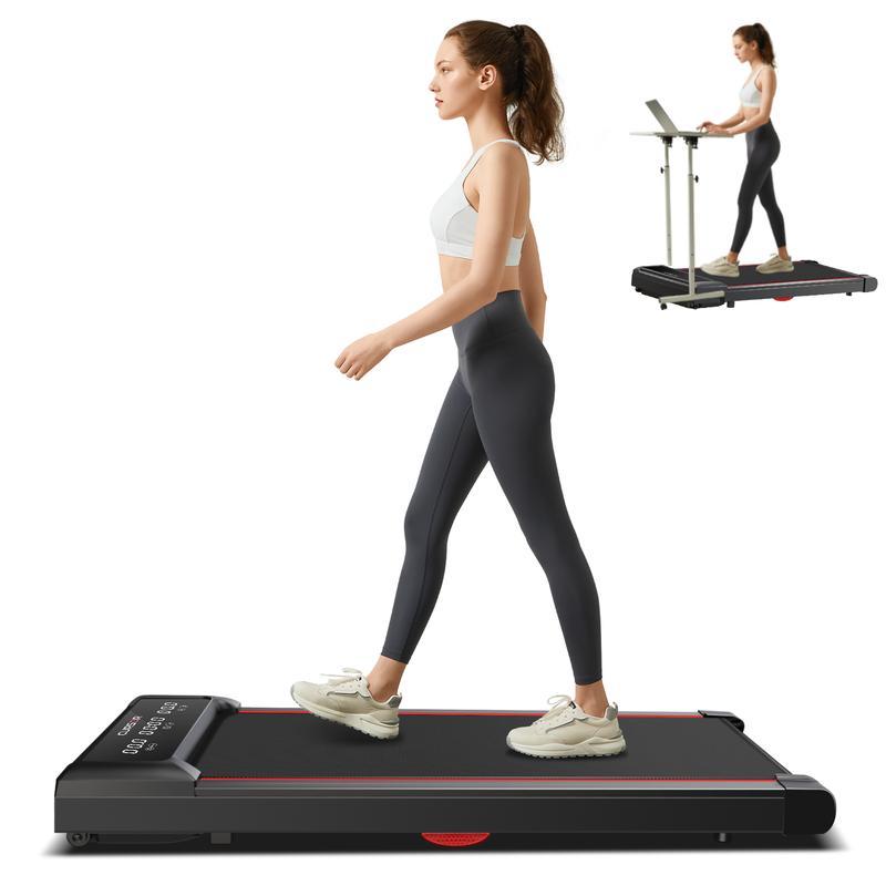 Desk Treadmill, HighDefinition Big Screen Walking Pad for HomeSmall, 2.5 HP Quiet Brushless, 265 LBS Capacit
