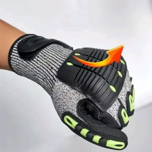 Gloves impact large 1 pair