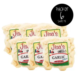 Garlic Cheese Nuggets | Pack of 6 | 8 oz | Jisa's Farmstead Cheese