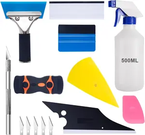 9-Piece Car Window Tint Application Tool Kit | Vehicle Glass Protective Film Installation Tools | Squeegees & Scrapers for Easy Window Tinting