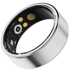 Smart Ring for Women Men, Bluetooth-compatible Fashion Minimalist Fitness Ring, Sleep Tracker, Heart Rate Monitor, Waterproof Health Ring, Size 8