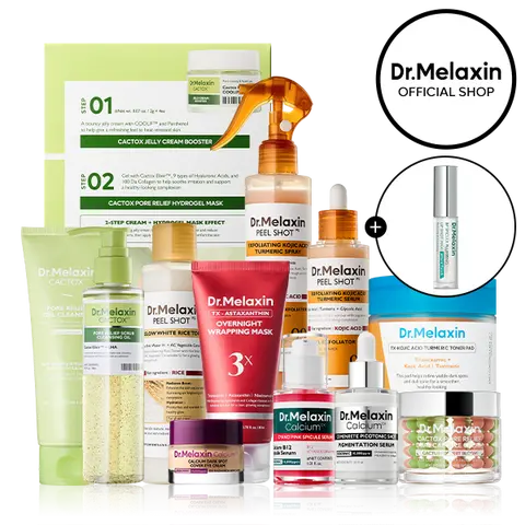 [Dr.Melaxin Live Exclusive Bundle] Glass Skin Reset Bundle | 12 Best-Selling Korean Skincare Essentials for Pores, Acne Marks, Dark Spots & Texture Care | Complete Glass Glow Routine for Smoother, Clearer & Radiant Skin