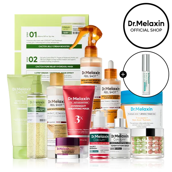 [Dr.Melaxin Live Exclusive Bundle] Glass Skin Reset Bundle | 12 Best-Selling Korean Skincare Essentials for Pores, Acne Marks, Dark Spots & Texture Care | Complete Glass Glow Routine for Smoother, Clearer & Radiant Skin