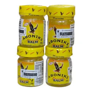 Aboniki Balm Pain Relief (4 Jars) for Muscles - Original Strength and Fast Acting Relief - Comfort, Body Care Healing Solution Therapy Therapeutic Healthcare Treatment Bathroom Natural Daily Cosmetic