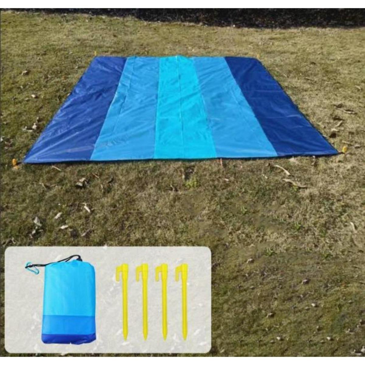 Waterproof Picnic Blanket Outdoor Camping Mat Foldable Beach Mat Pocket Size Portable Travel Ground Sheet for Lawn Park Hiking