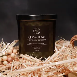 Cervantino 8oz Candle - Equinoccio Collection -  Decor Ornaments Fall Season Decoration Luxury Cozy
