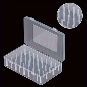 1pc 42-Spool Sewing Thread Organizer Box - Transparent PP Plastic, Large Capacity Needle Thread Holder - For Sewing, Embroidery & Quilting Enthusiasts - Portable & Convenient Storage - Perfect Gift for Crafters