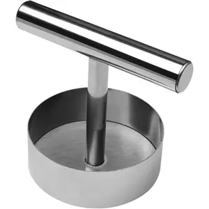 Stainless Steel Burger Press - 1pc Nonstick Burger Patty Maker Mold, Solid Metal Meat Smasher, Multifunctional Kitchen Utensil for Home/commercial Use To Make Round Patties