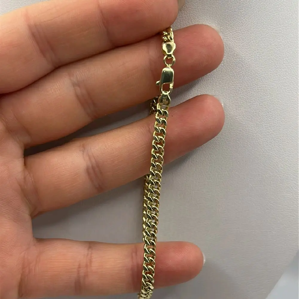 10k Gold Cuban Link Chain, 3.5ml Size