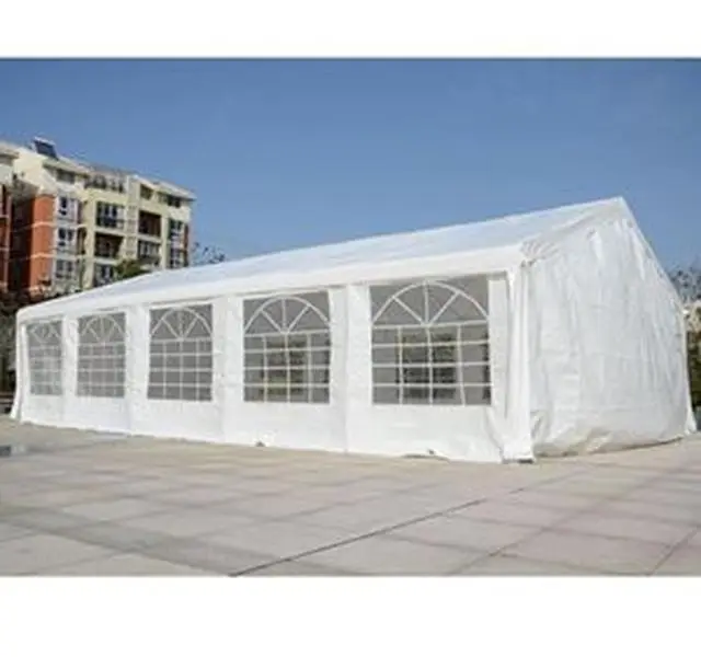 CB15726 32 x 20 ft. Outdoor Gazebo Carport Tent, White