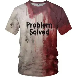 I'm Fine Bloody T-Shirts — Halloween soft clothing; problem-solved T-shirts for men and women