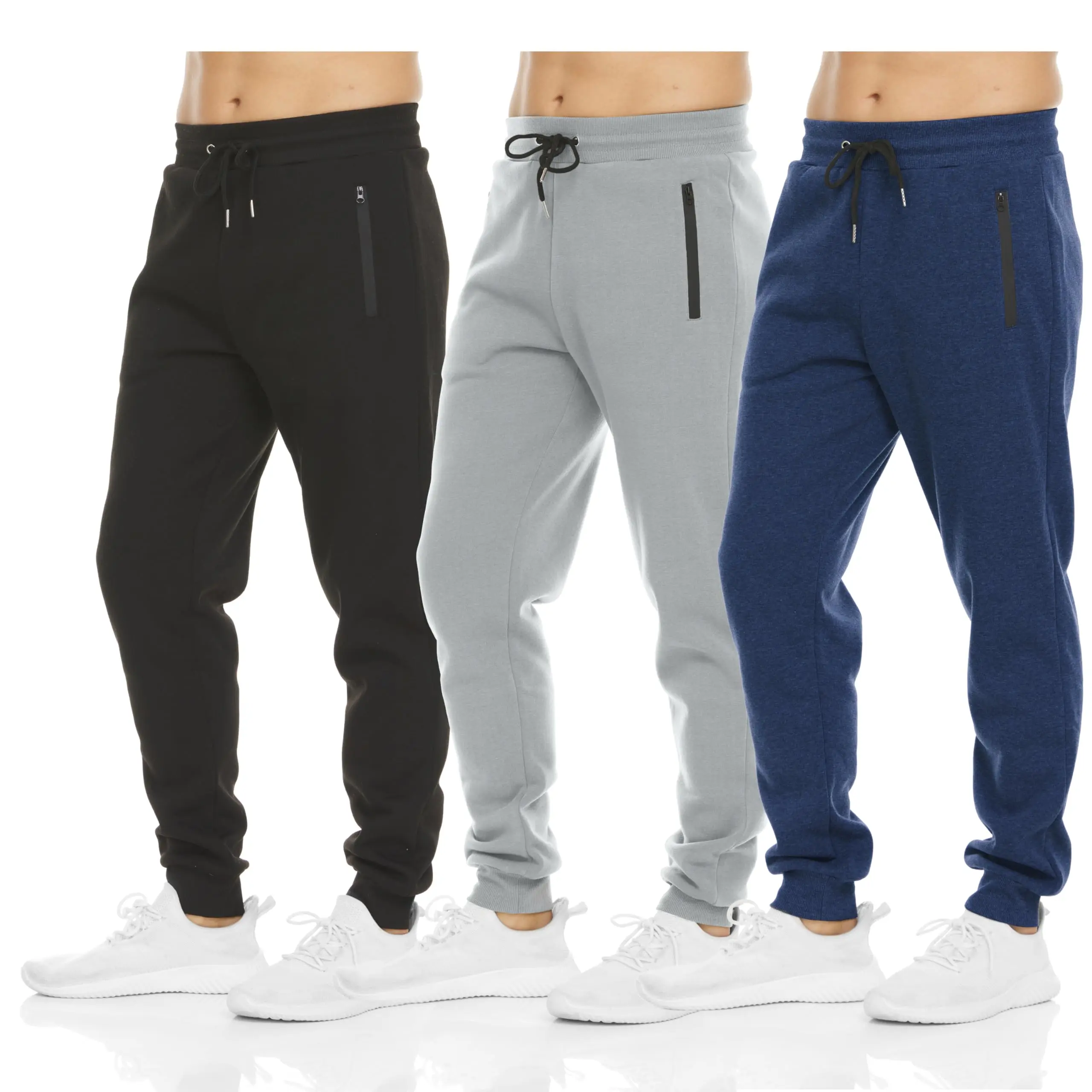 Black, Solid Gray, Navy Melange