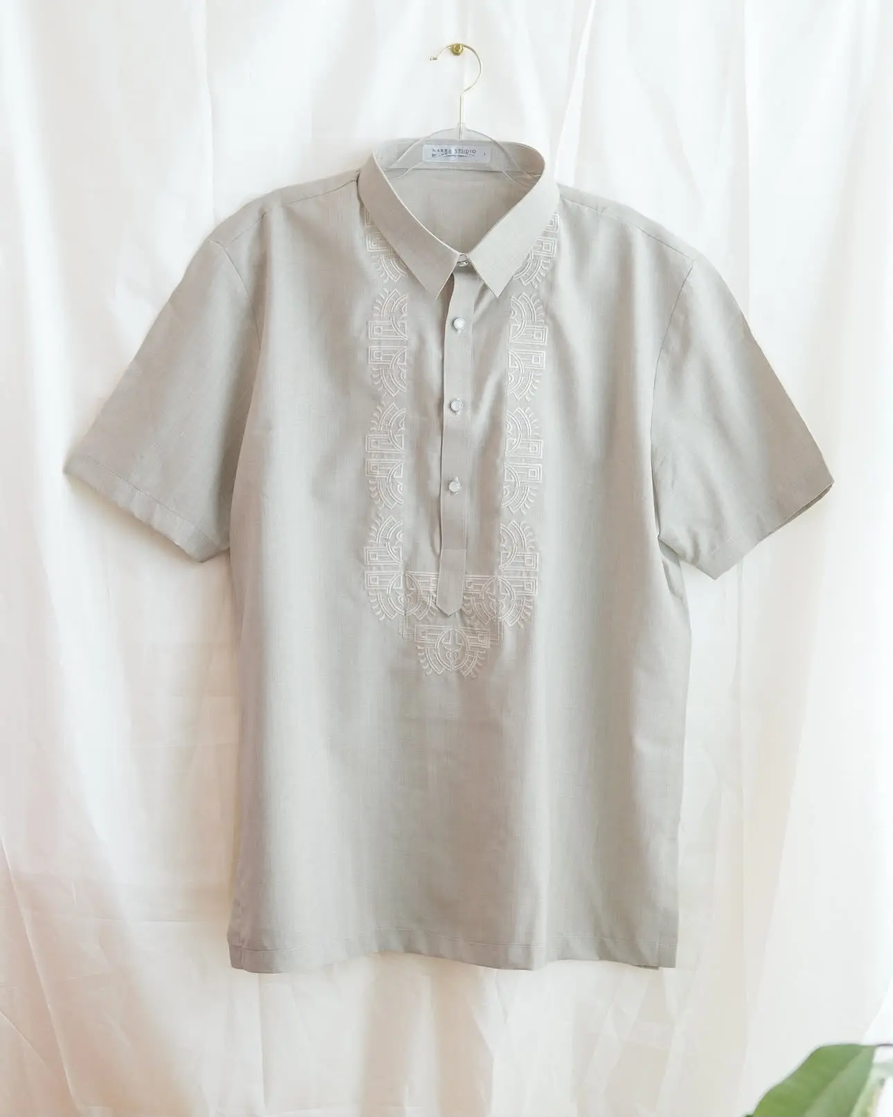 Casual Barong - Dove Gray