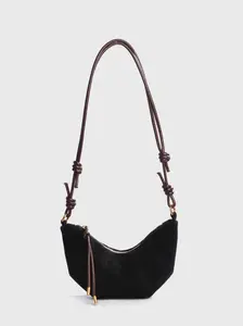 Women's Vintage Matte Crossbody Bag, Large Capacity Small Satchel, Fashionable Horn Design, Perfect for Shopping, Commuting, College Style