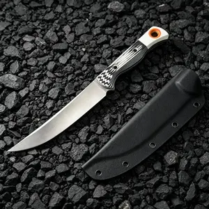 H15500 1pc Straight Knife, Non-Slip Handle, Camping Adventure Tool Accessory, Daily Practical Edc Tool,Men's Gift, Hiking Helper,
