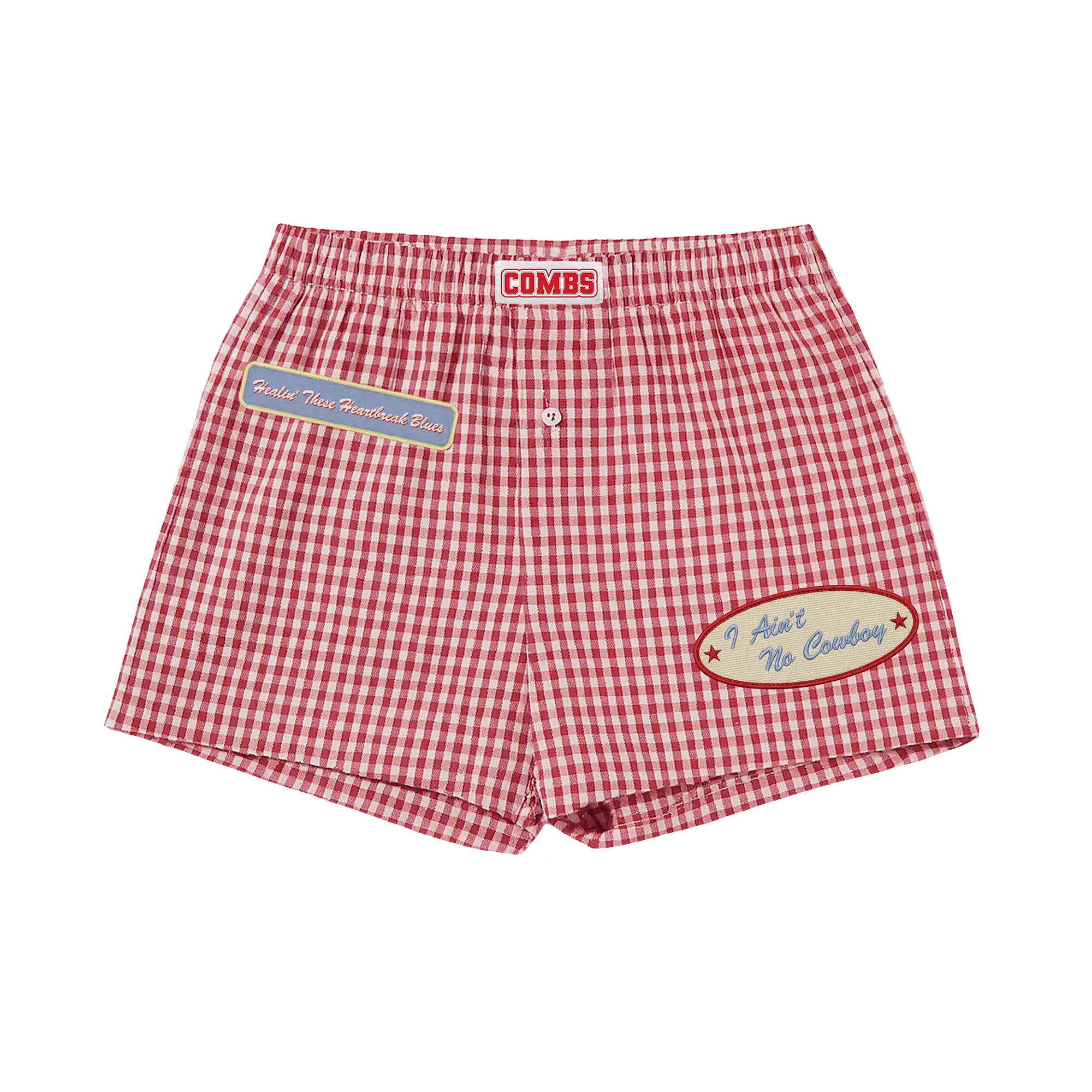 Checkered Red Boxers