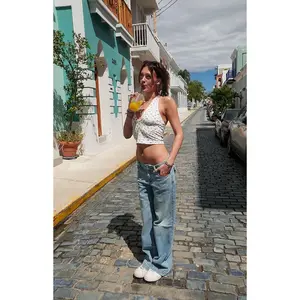 Your Favorite Women's Floral Chrissy Halter Tank Top