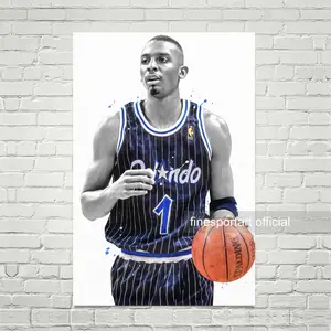 Penny Hardaway Orlando Poster, Canvas,  print, Sports wall art, Kids room decor, Man Cave, Gift Ornaments Artistic