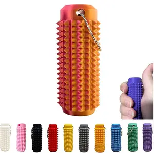 Shop Clearance-  Everyday Comfort | Spiky Grippie Stim Personalized Keychain -Anxiety Relief & Stress Reduction, Portable Mini Roller Massager with Textured Spikes, Safe for Skin gift for students Relaxation Stick Solution