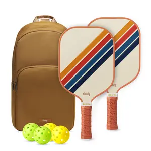 Pickleball Paddles Set of 2/4 – USAPA Approved Graphite & Fiberglass Rackets with 4 Pickleballs and Carry Bag, Professional Pickle Ball Set for Men, Women & Beginners