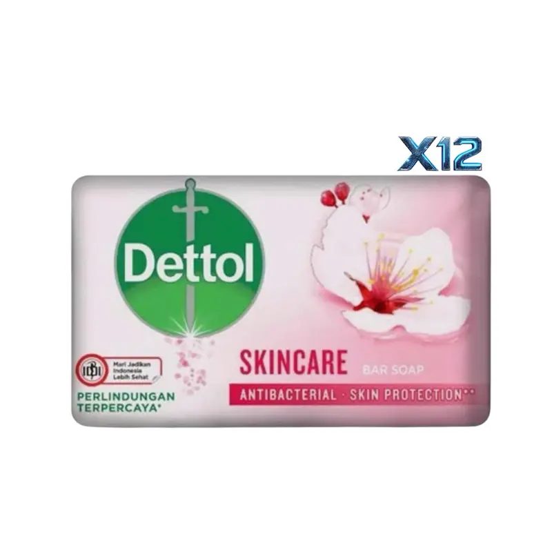 Dettol Antibacterial Soap Bar 100g Pack of 12 Skincare Care Scent - For Everyday Use