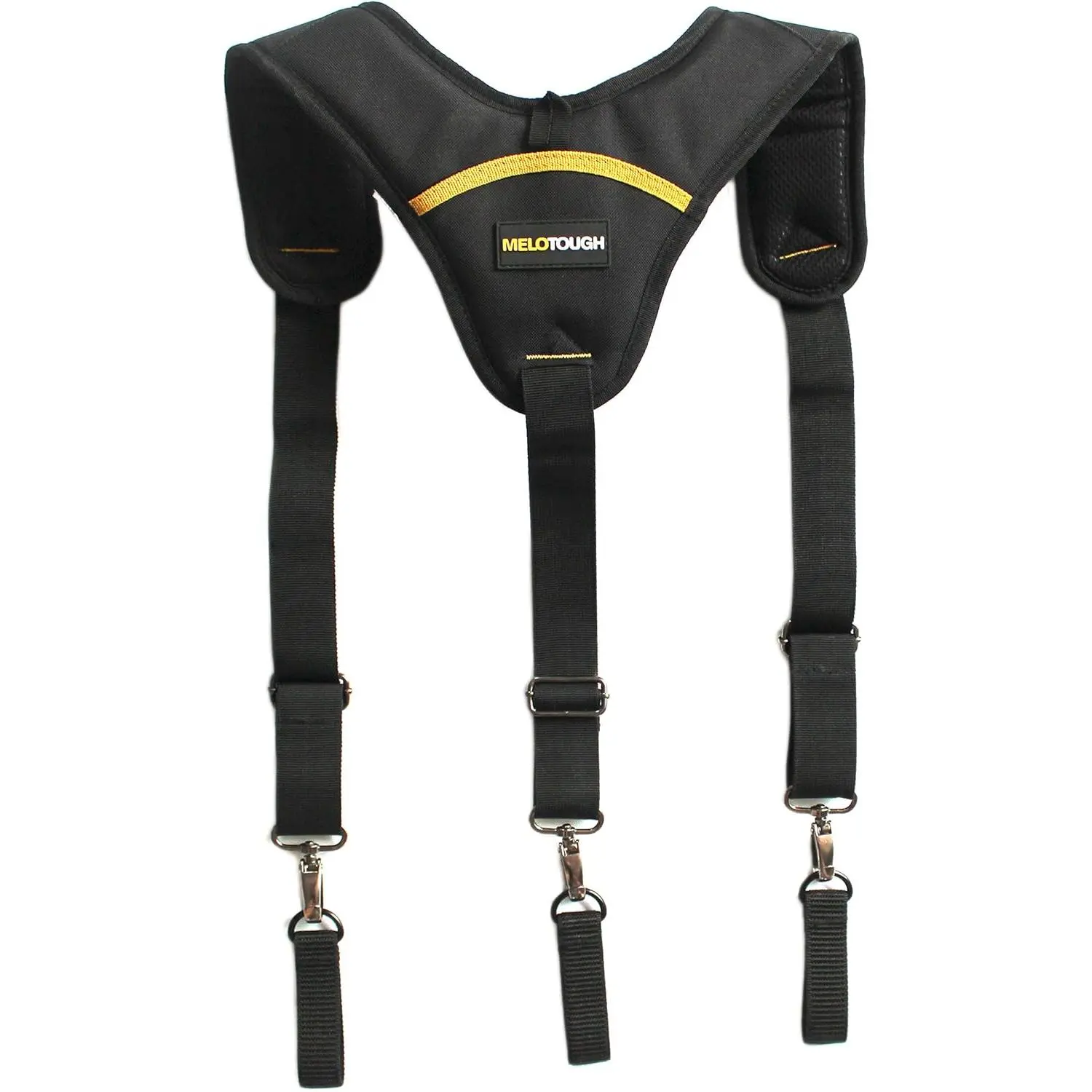 Heavy Duty Padded Suspender Construction Work Belt for Electricians, Big and Tall Hard Workers, Breathable, Adjustable, Fully Adjustable Straps, 1 Size, One Size, Mesh Foam
