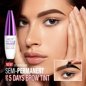One Waterproof Brow Gel Provides A Long-lasting, Sweat-proof, and Natural Finish. The Fun Peel-off Design Allows for A Personalized Brow Makeup Experience. The Black-brown Film-like Texture Is Suitable for All Skin Types.