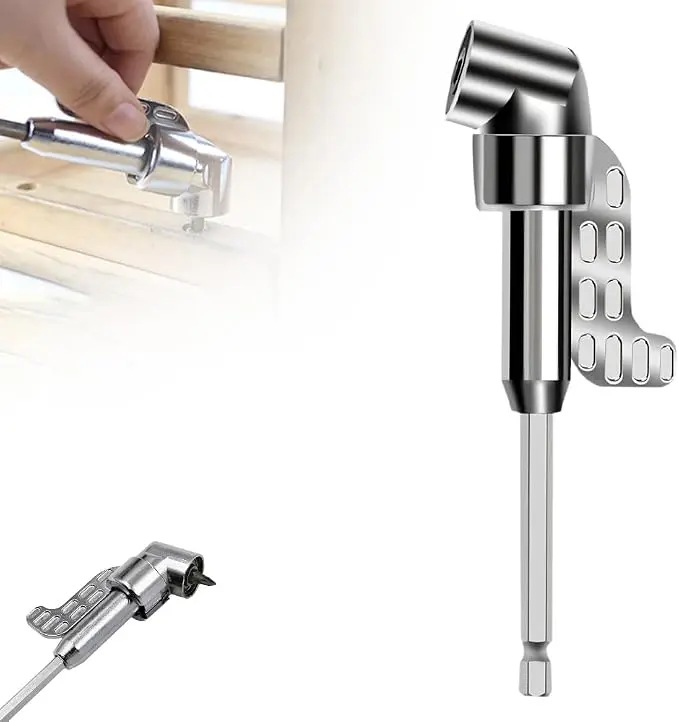 Spring Home Repair Corner Angled Screwdriver Drill Adapter Screwdriver Batch Wrench Driver Bending Batch Hand Repair Tools Drill Extension Screwdriver Connector