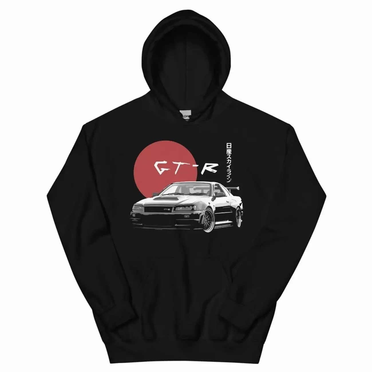 R34 GT-R BNR34 Japanese Skyline GTR JDM Tuner Drift Racing Unisex Hoodie T-Shirt Sweatshirt, Car Enthusiast and Fans Gift