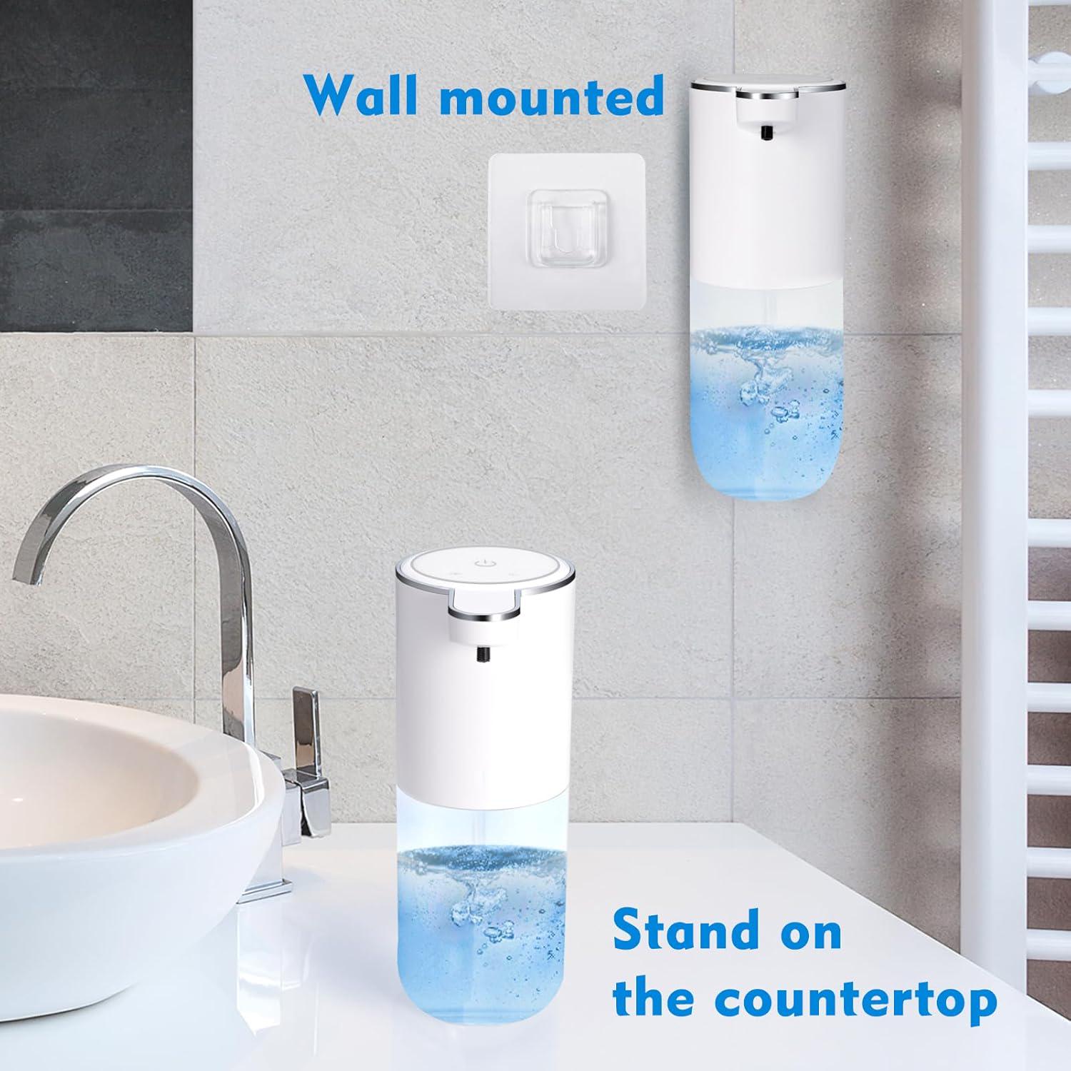 Automatic Soap Dispenser – Touchless 4-Level Adjustable Foaming Hand Soap Dispenser, Wall-Mount or Countertop