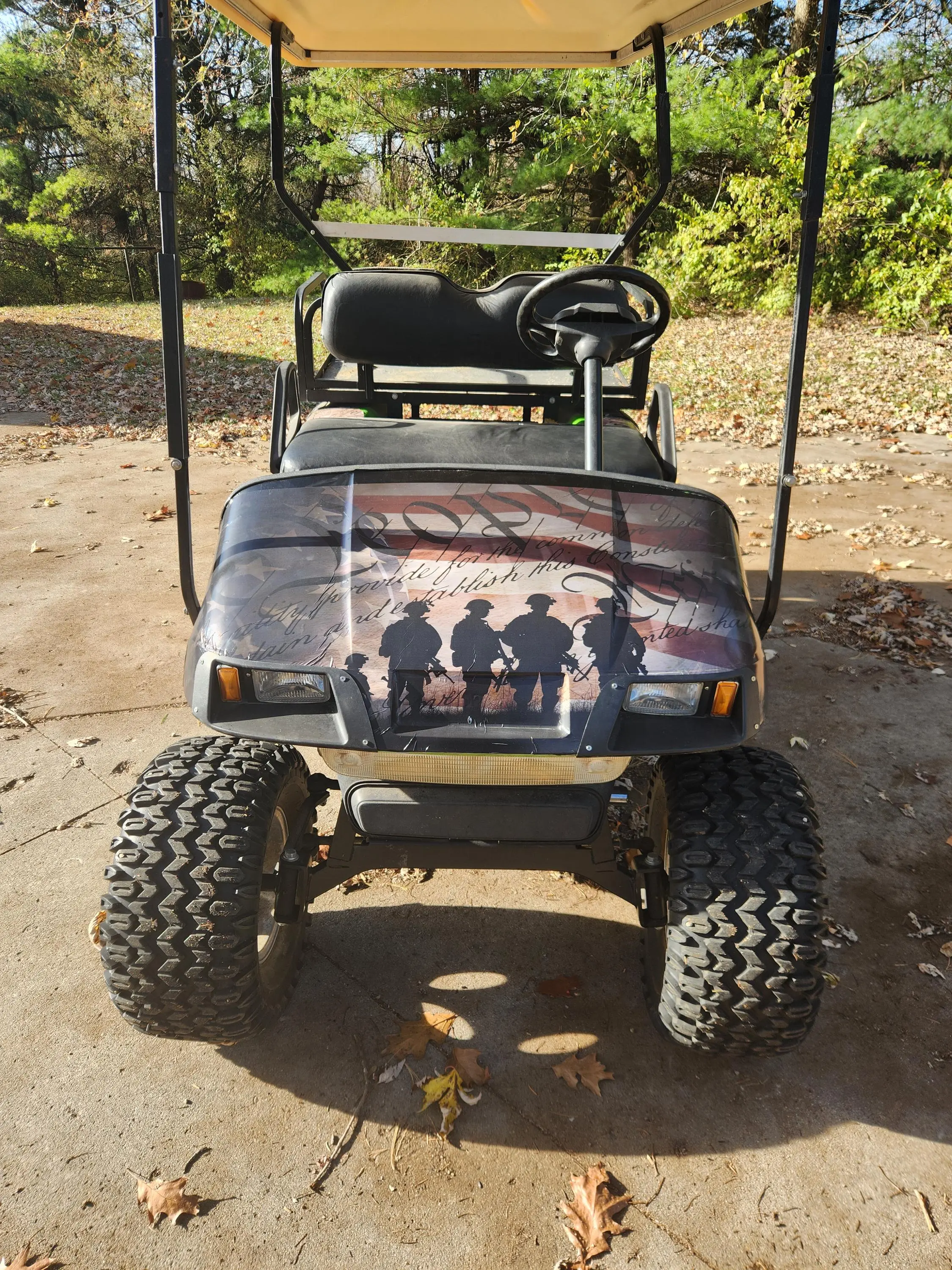 Golf Cart American Flag We The People FULL Wrap Graphics set FIT all Year and Model EZGO Club Car and Yamaha