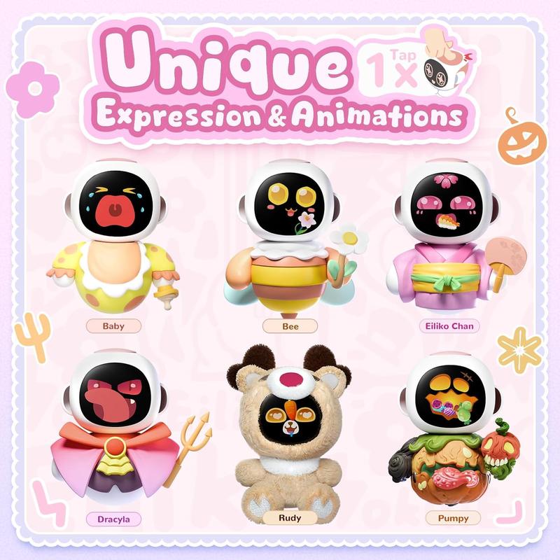 Energize Lab, Eiliko Aquamarine - Your Tiny AI Charm Robot That Matches Every Daily Outfit, Fun Electronic Pendant Toys, for Couples and Best Friends.